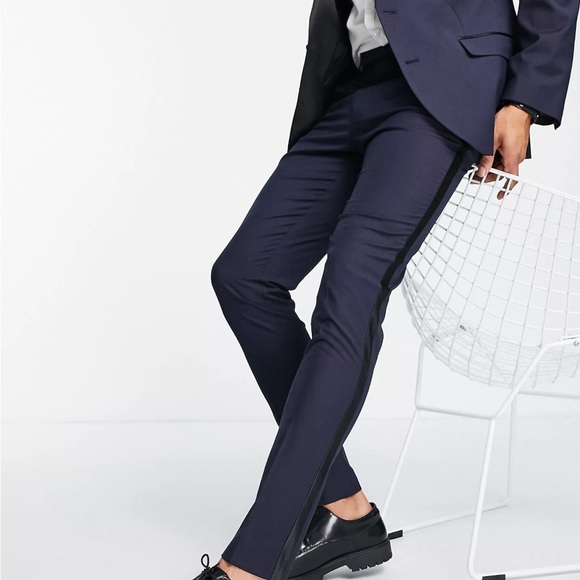 ASOS NAVY TUXEDO 42R - Picture 2 of 6